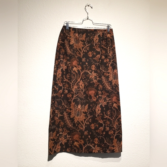 90's Vintage Paisley Tailored Skirt - Picture 1 of 3